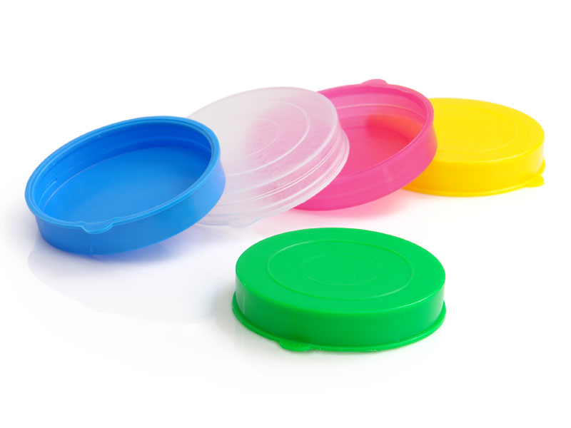 Plastic lids for 200g glass jar (colored and clear)